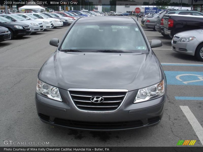 Willow Gray / Gray 2009 Hyundai Sonata GLS V6