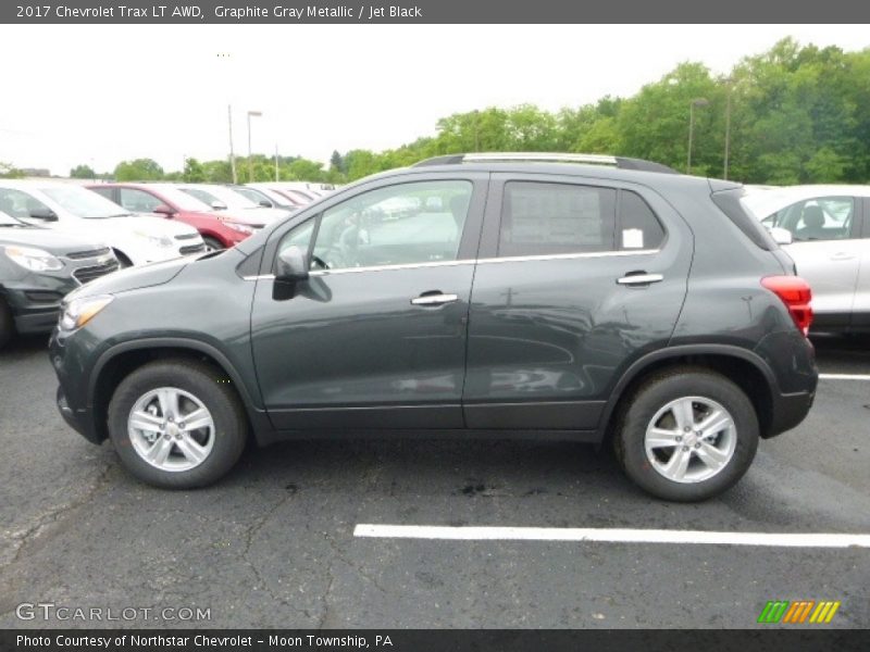 Graphite Gray Metallic / Jet Black 2017 Chevrolet Trax LT AWD