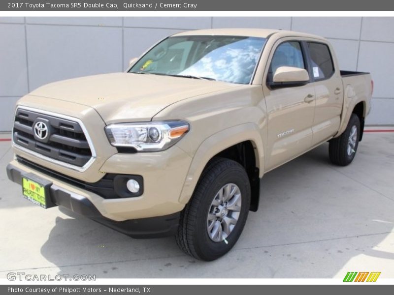 Quicksand / Cement Gray 2017 Toyota Tacoma SR5 Double Cab