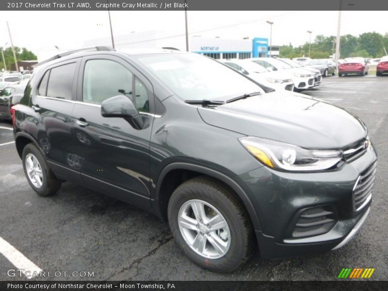 Graphite Gray Metallic / Jet Black 2017 Chevrolet Trax LT AWD
