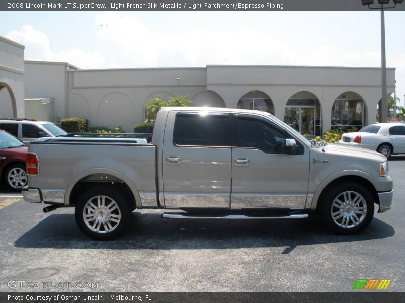 Light French Silk Metallic / Light Parchment/Espresso Piping 2008 Lincoln Mark LT SuperCrew