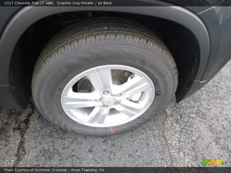 Graphite Gray Metallic / Jet Black 2017 Chevrolet Trax LT AWD
