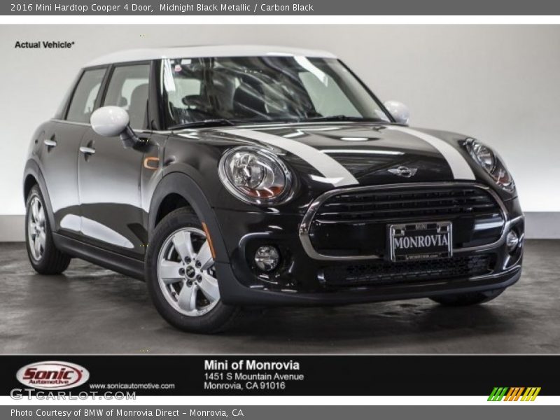 Midnight Black Metallic / Carbon Black 2016 Mini Hardtop Cooper 4 Door