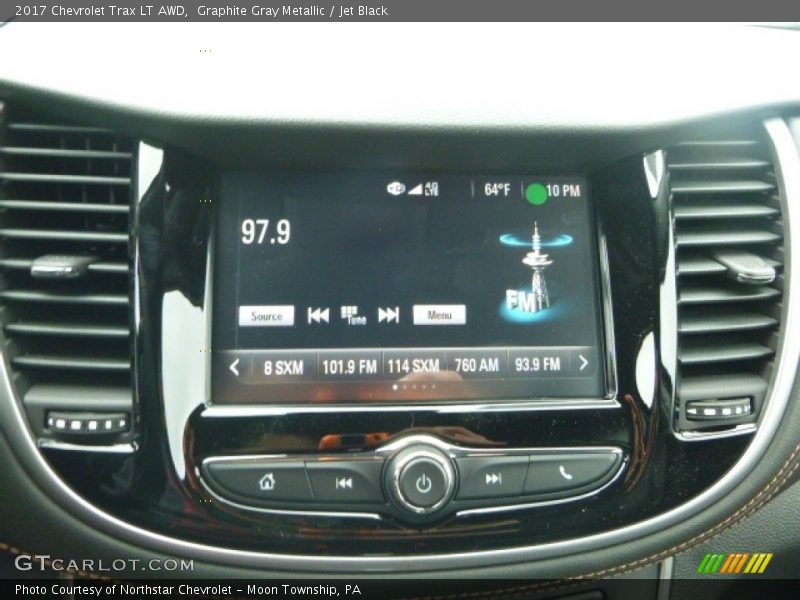 Graphite Gray Metallic / Jet Black 2017 Chevrolet Trax LT AWD
