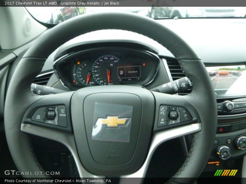 Graphite Gray Metallic / Jet Black 2017 Chevrolet Trax LT AWD
