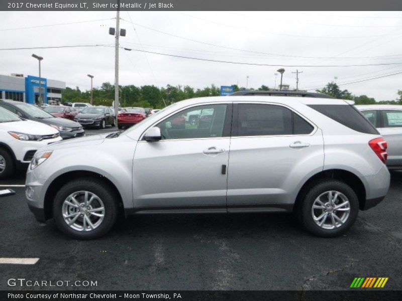 Silver Ice Metallic / Jet Black 2017 Chevrolet Equinox LT