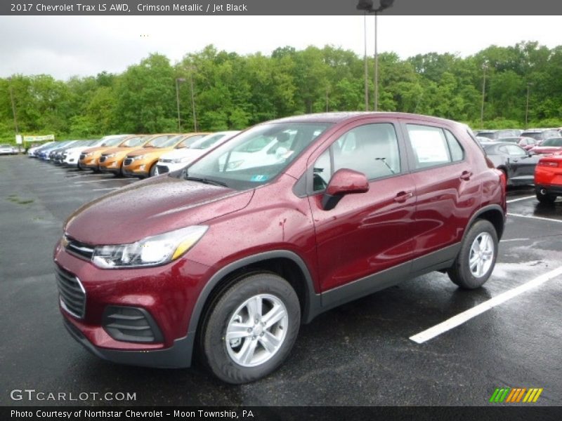 Crimson Metallic / Jet Black 2017 Chevrolet Trax LS AWD