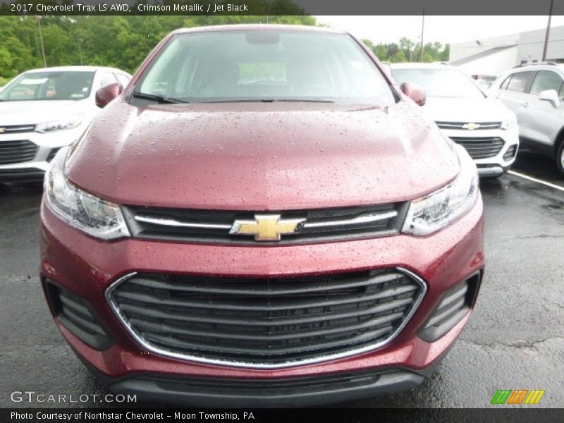 Crimson Metallic / Jet Black 2017 Chevrolet Trax LS AWD