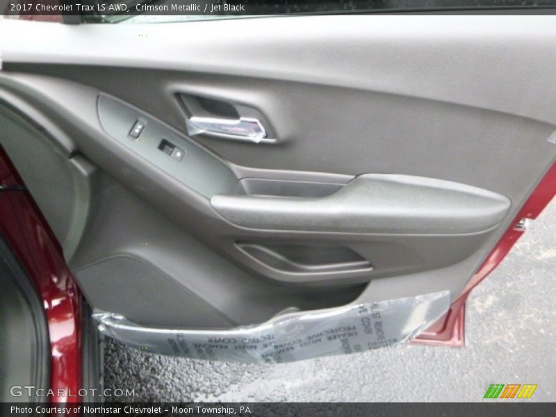 Crimson Metallic / Jet Black 2017 Chevrolet Trax LS AWD