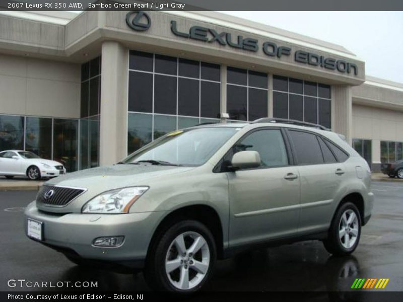 Bamboo Green Pearl / Light Gray 2007 Lexus RX 350 AWD