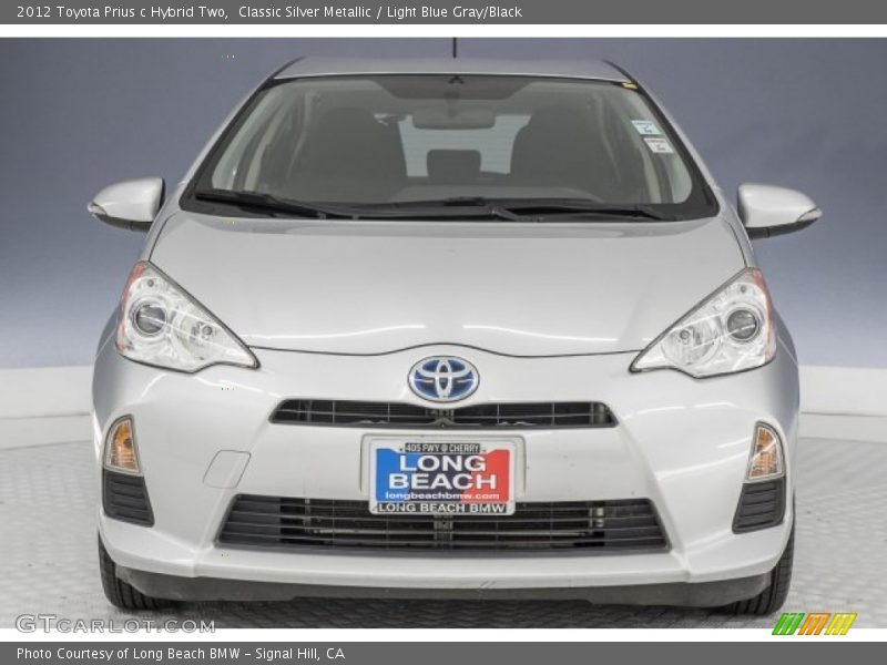 Classic Silver Metallic / Light Blue Gray/Black 2012 Toyota Prius c Hybrid Two