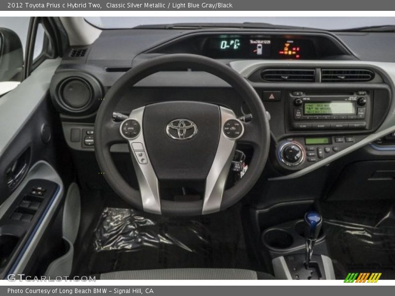 Classic Silver Metallic / Light Blue Gray/Black 2012 Toyota Prius c Hybrid Two