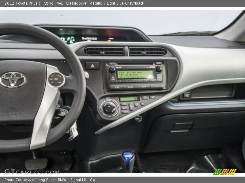 Classic Silver Metallic / Light Blue Gray/Black 2012 Toyota Prius c Hybrid Two