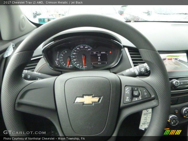 Crimson Metallic / Jet Black 2017 Chevrolet Trax LS AWD
