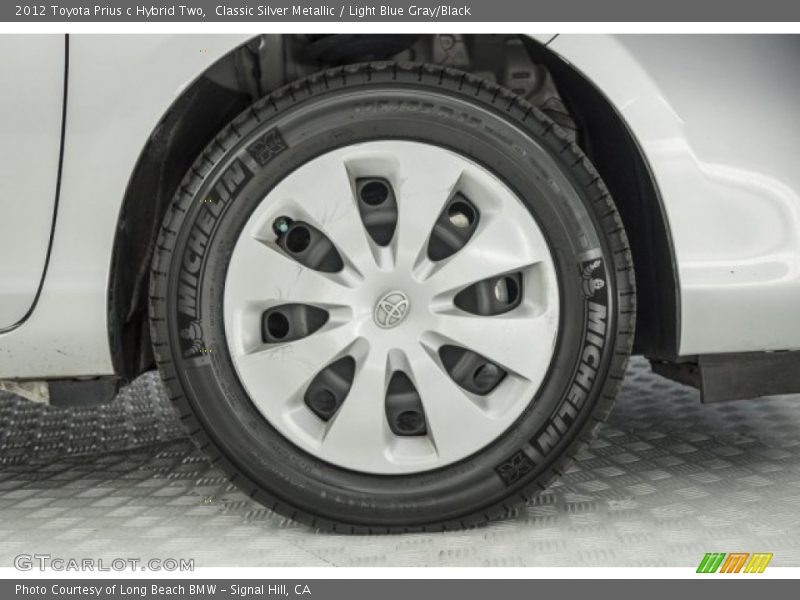 Classic Silver Metallic / Light Blue Gray/Black 2012 Toyota Prius c Hybrid Two