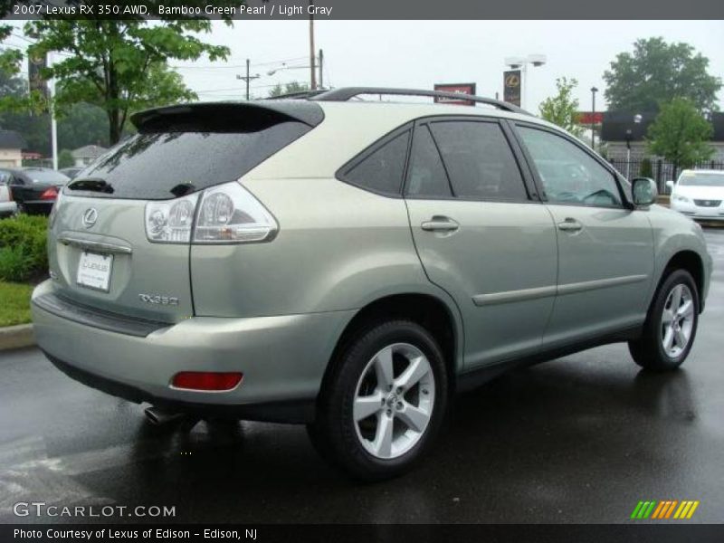 Bamboo Green Pearl / Light Gray 2007 Lexus RX 350 AWD