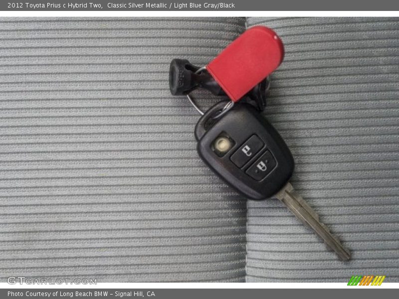 Classic Silver Metallic / Light Blue Gray/Black 2012 Toyota Prius c Hybrid Two