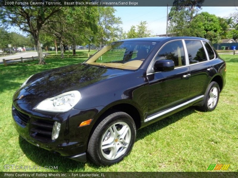 Basalt Black Metallic / Havanna/Sand Beige 2008 Porsche Cayenne Tiptronic
