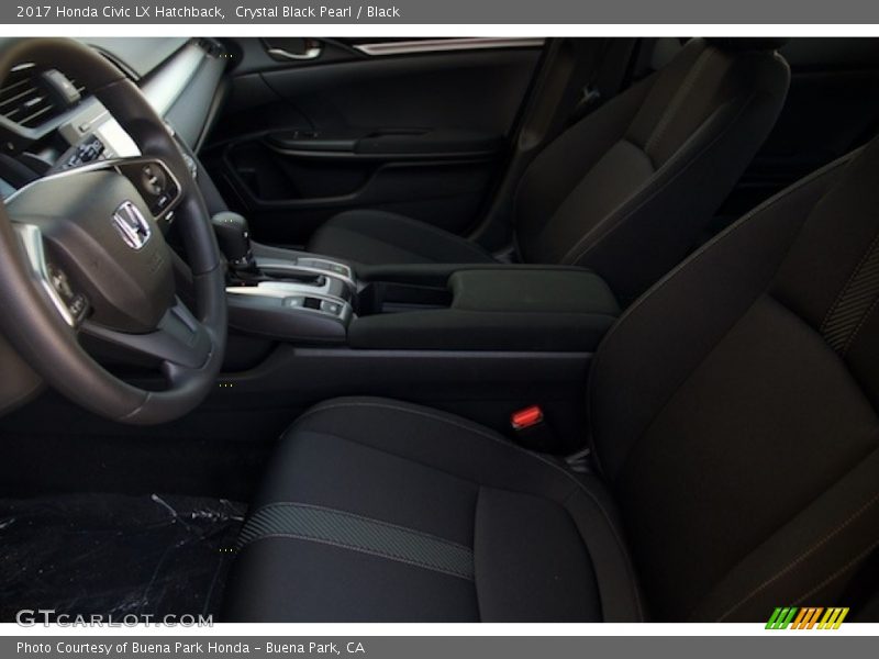 Crystal Black Pearl / Black 2017 Honda Civic LX Hatchback