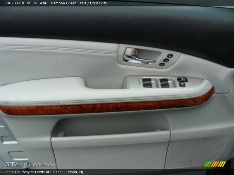 Bamboo Green Pearl / Light Gray 2007 Lexus RX 350 AWD