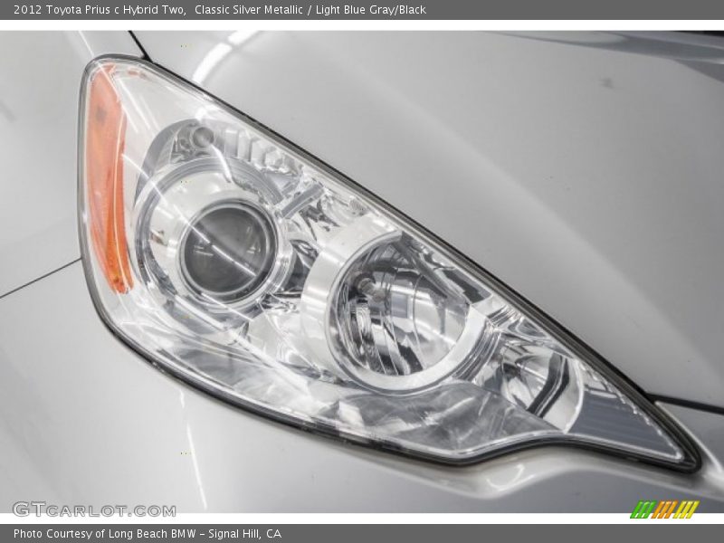 Classic Silver Metallic / Light Blue Gray/Black 2012 Toyota Prius c Hybrid Two