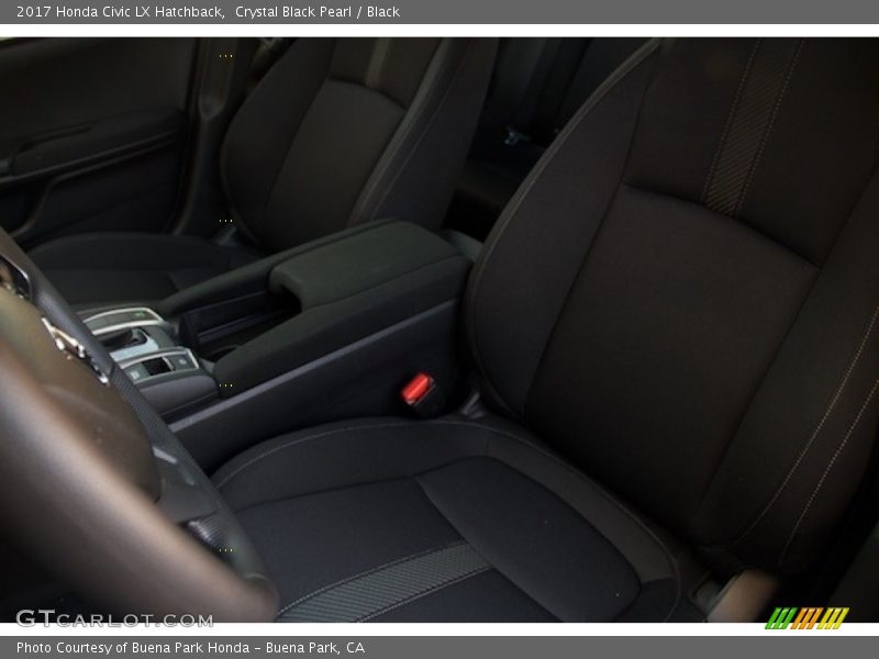 Crystal Black Pearl / Black 2017 Honda Civic LX Hatchback