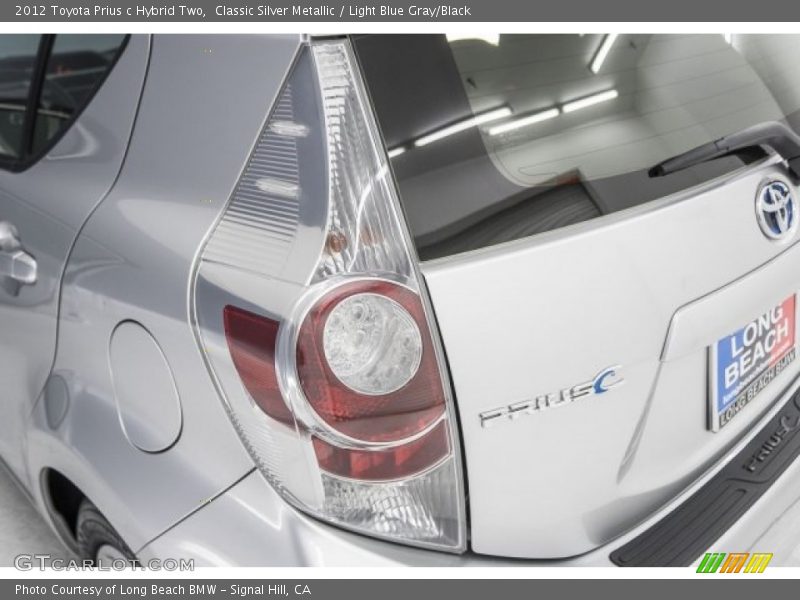 Classic Silver Metallic / Light Blue Gray/Black 2012 Toyota Prius c Hybrid Two