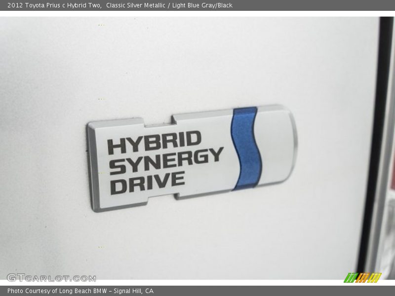 Classic Silver Metallic / Light Blue Gray/Black 2012 Toyota Prius c Hybrid Two