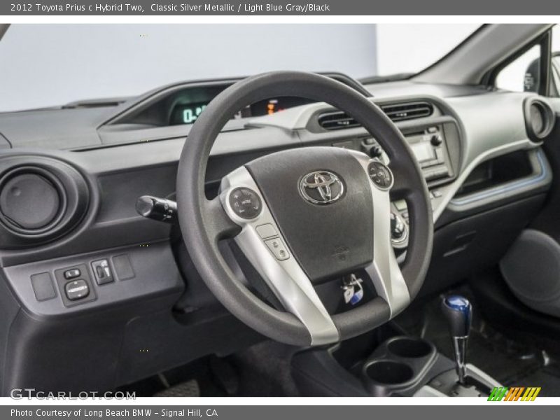 Classic Silver Metallic / Light Blue Gray/Black 2012 Toyota Prius c Hybrid Two