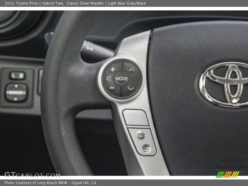 Classic Silver Metallic / Light Blue Gray/Black 2012 Toyota Prius c Hybrid Two