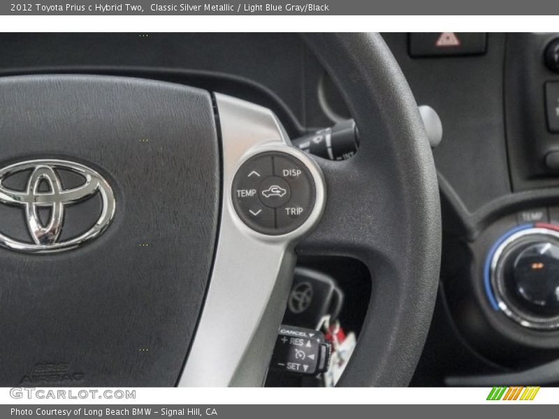 Classic Silver Metallic / Light Blue Gray/Black 2012 Toyota Prius c Hybrid Two