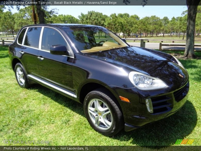 Basalt Black Metallic / Havanna/Sand Beige 2008 Porsche Cayenne Tiptronic