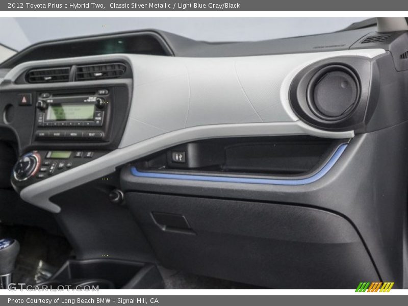 Classic Silver Metallic / Light Blue Gray/Black 2012 Toyota Prius c Hybrid Two