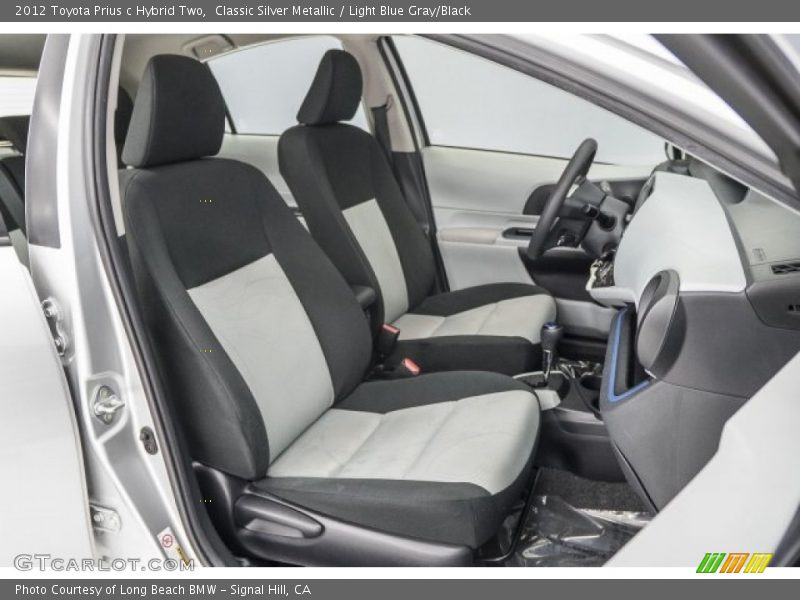 Classic Silver Metallic / Light Blue Gray/Black 2012 Toyota Prius c Hybrid Two