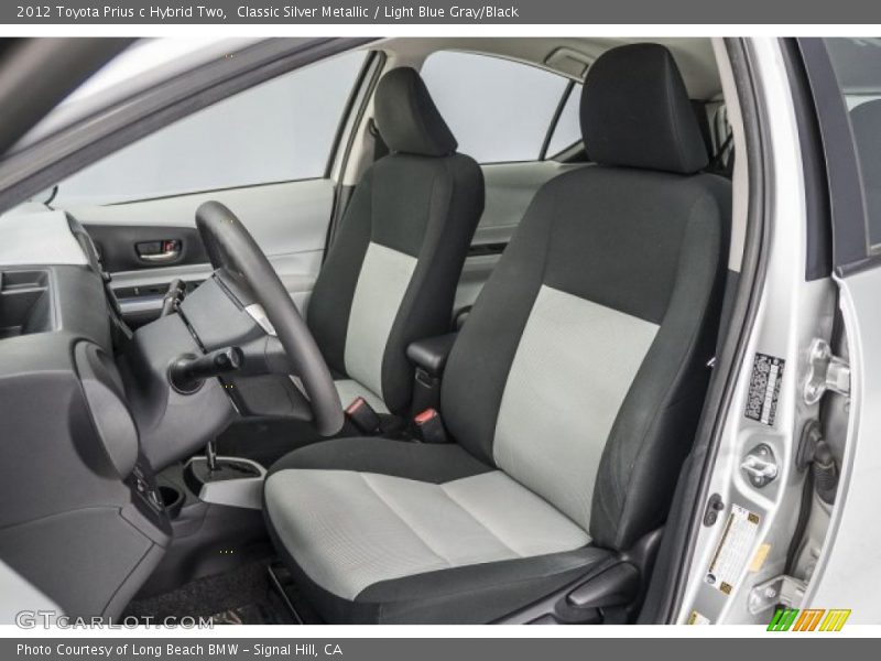 Classic Silver Metallic / Light Blue Gray/Black 2012 Toyota Prius c Hybrid Two