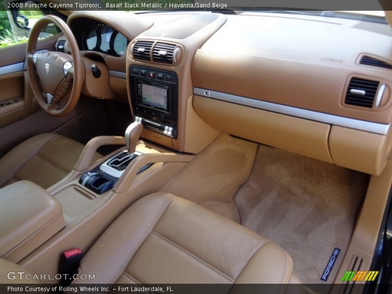 Basalt Black Metallic / Havanna/Sand Beige 2008 Porsche Cayenne Tiptronic