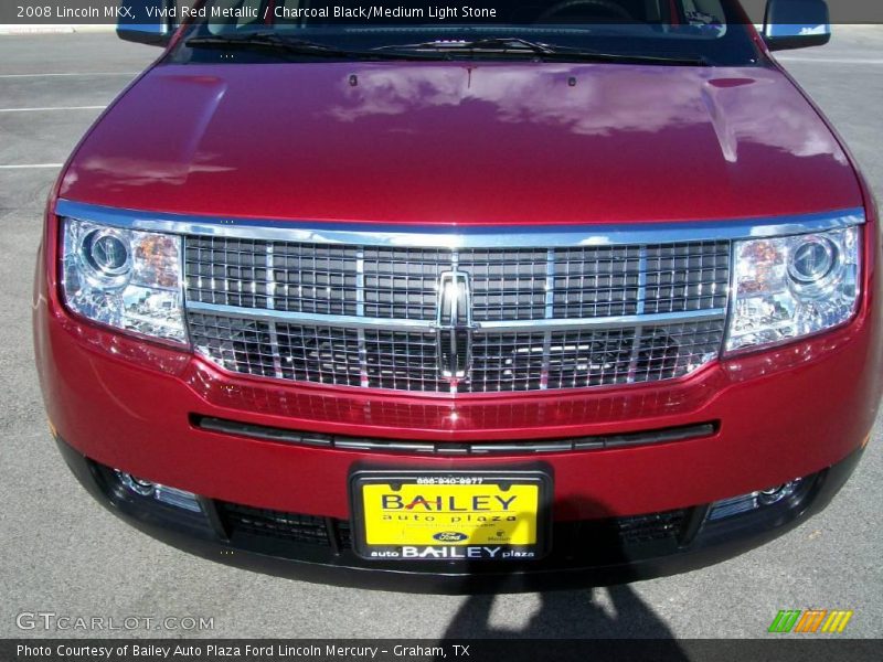 Vivid Red Metallic / Charcoal Black/Medium Light Stone 2008 Lincoln MKX