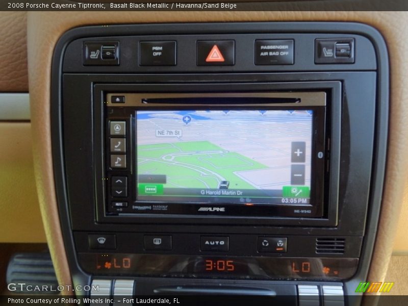 Basalt Black Metallic / Havanna/Sand Beige 2008 Porsche Cayenne Tiptronic
