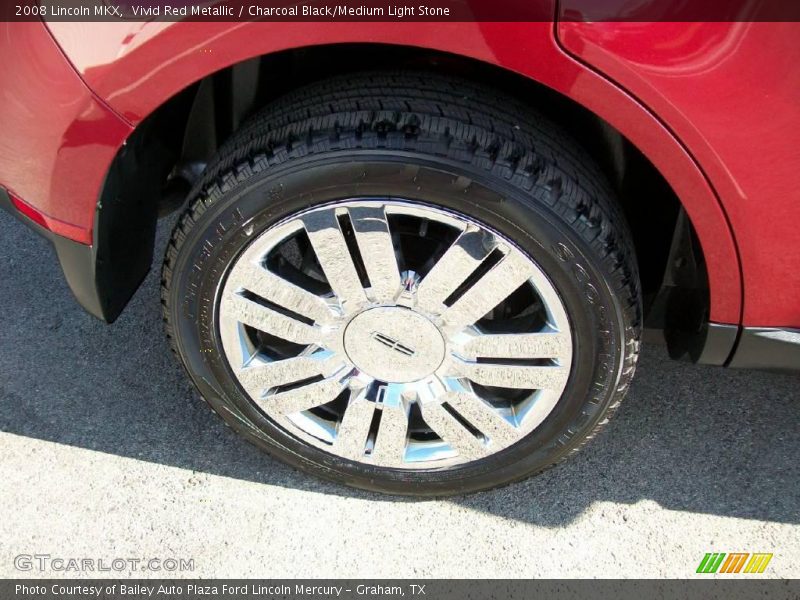 Vivid Red Metallic / Charcoal Black/Medium Light Stone 2008 Lincoln MKX