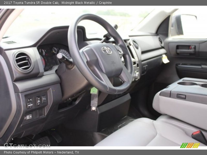 Midnight Black Metallic / Graphite 2017 Toyota Tundra SR Double Cab
