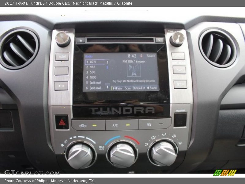 Midnight Black Metallic / Graphite 2017 Toyota Tundra SR Double Cab