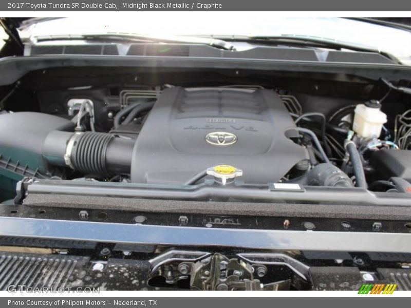 Midnight Black Metallic / Graphite 2017 Toyota Tundra SR Double Cab