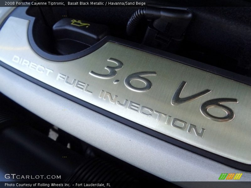 Basalt Black Metallic / Havanna/Sand Beige 2008 Porsche Cayenne Tiptronic