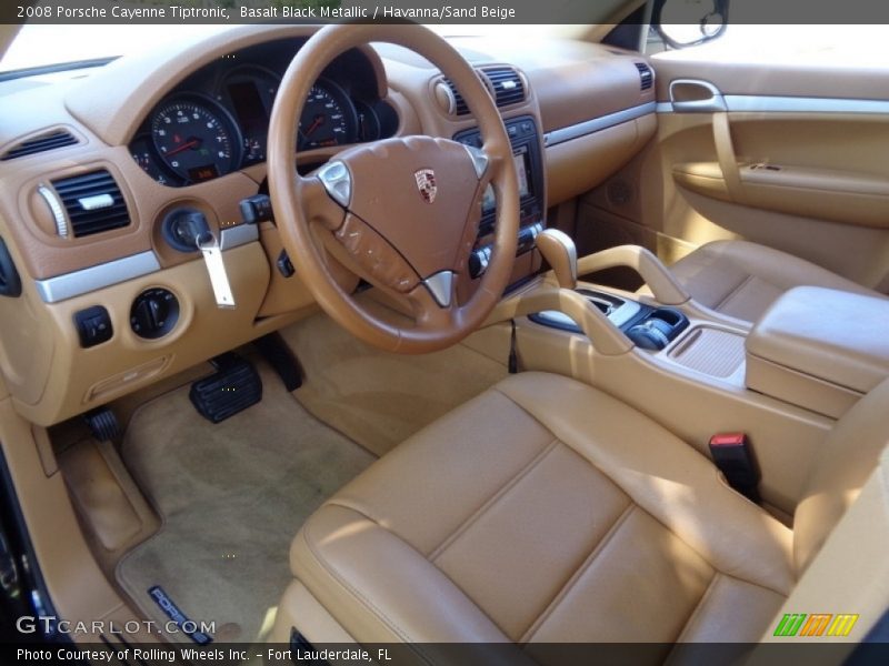 Basalt Black Metallic / Havanna/Sand Beige 2008 Porsche Cayenne Tiptronic