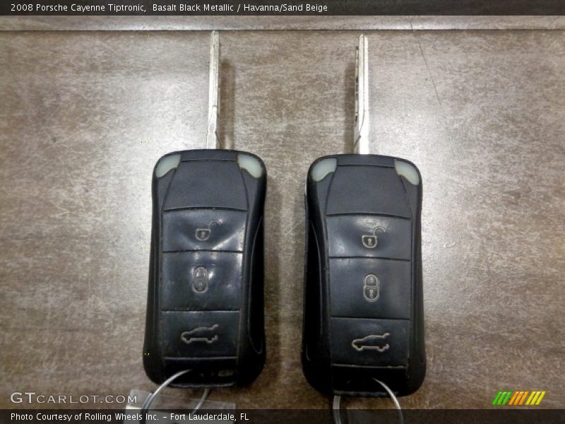 Basalt Black Metallic / Havanna/Sand Beige 2008 Porsche Cayenne Tiptronic