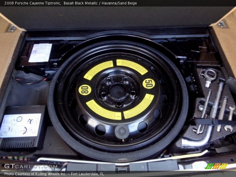 Basalt Black Metallic / Havanna/Sand Beige 2008 Porsche Cayenne Tiptronic