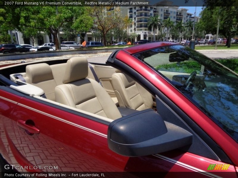 Redfire Metallic / Medium Parchment 2007 Ford Mustang V6 Premium Convertible