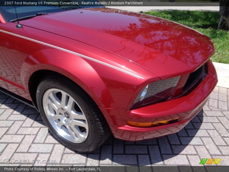 Redfire Metallic / Medium Parchment 2007 Ford Mustang V6 Premium Convertible