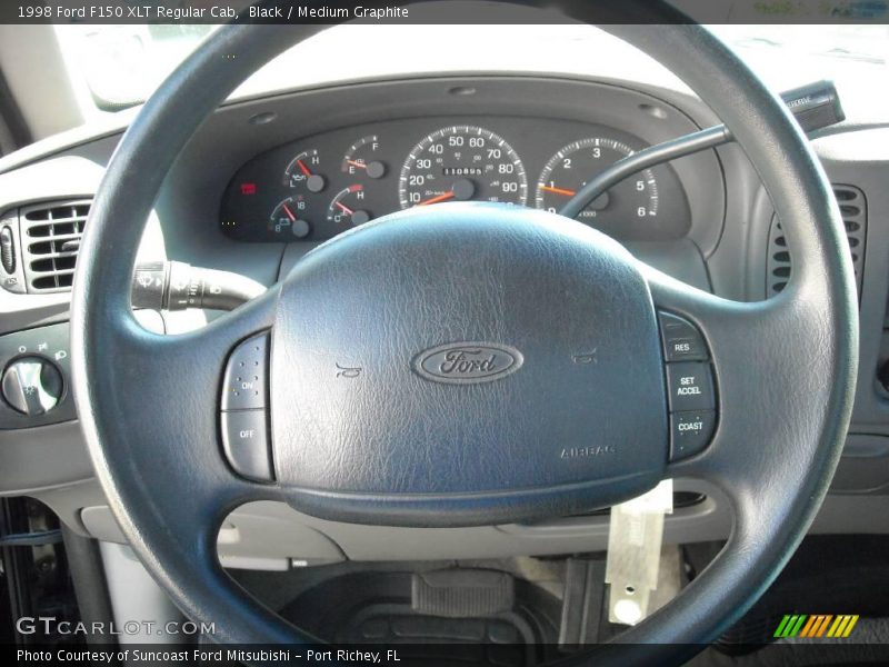 Black / Medium Graphite 1998 Ford F150 XLT Regular Cab