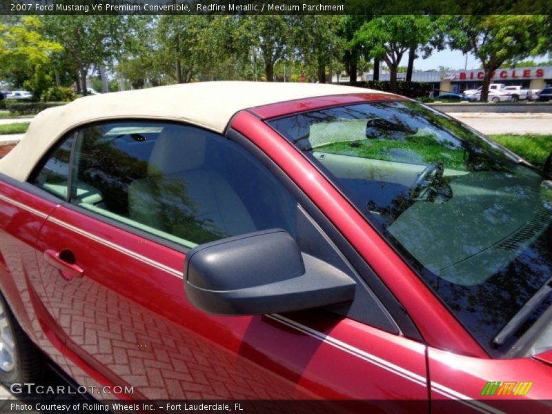 Redfire Metallic / Medium Parchment 2007 Ford Mustang V6 Premium Convertible